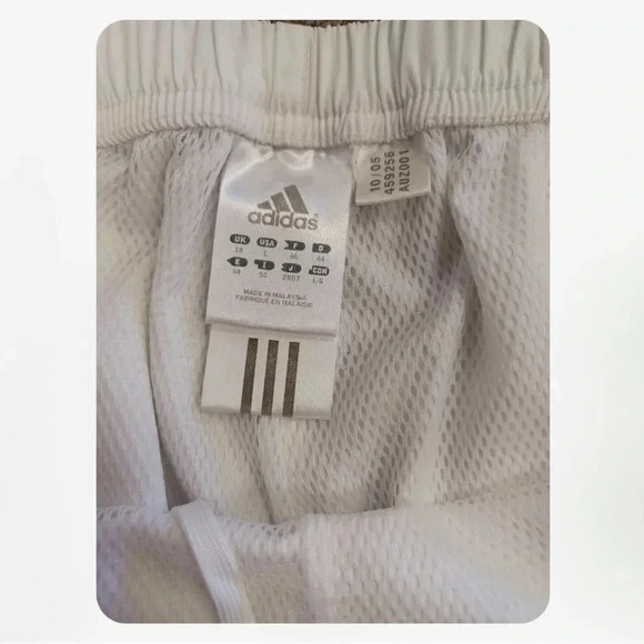 Adidas Vintage  Lined White Red Track Pants Size Large - Picture 10 of 11